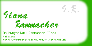 ilona rammacher business card
